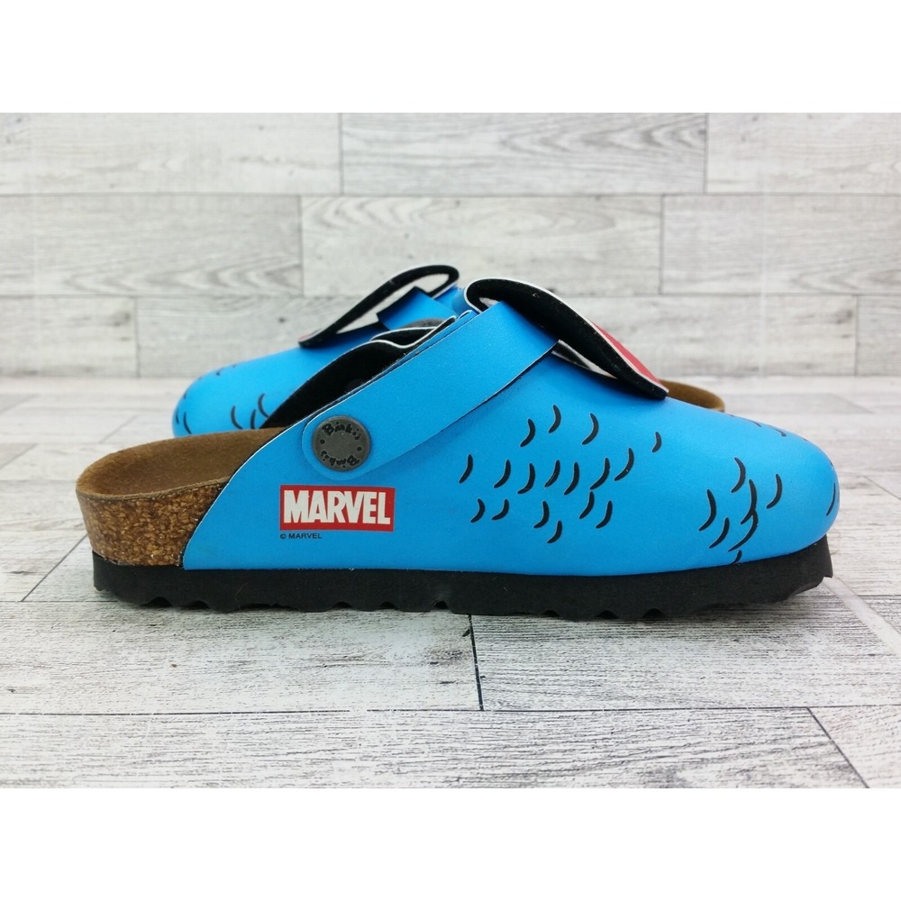 Kids Birkenstock Marvel Captain America Milano Sandals Birkis 26 8 Clogs Shoes - Picture 7 of 9